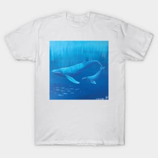 Blue humpback whales T-Shirt